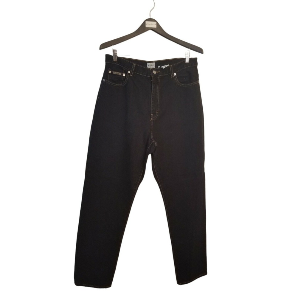 Calvin Klein Denim Regular Skinny Women's Jeans Black overdye Size 34 14  30.5